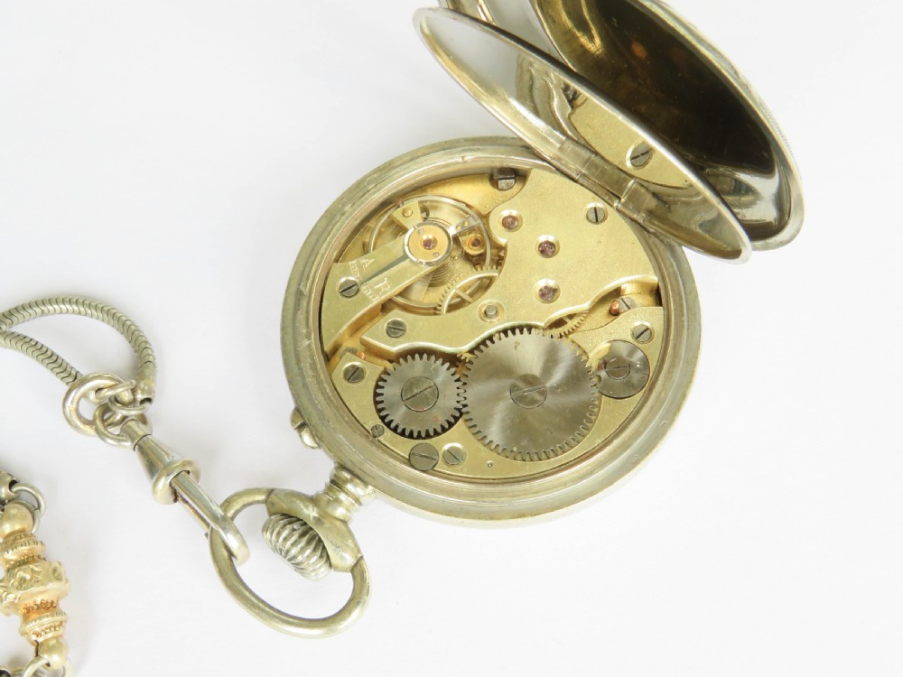 Antique Ultra pocket watch and chain View IV