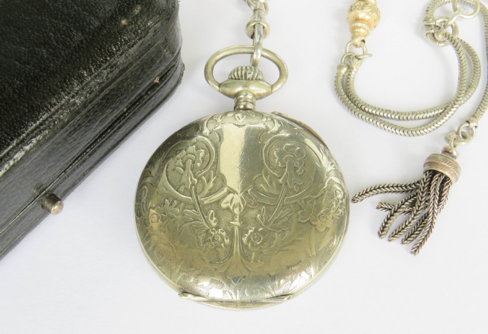 Antique Ultra pocket watch and chain View V