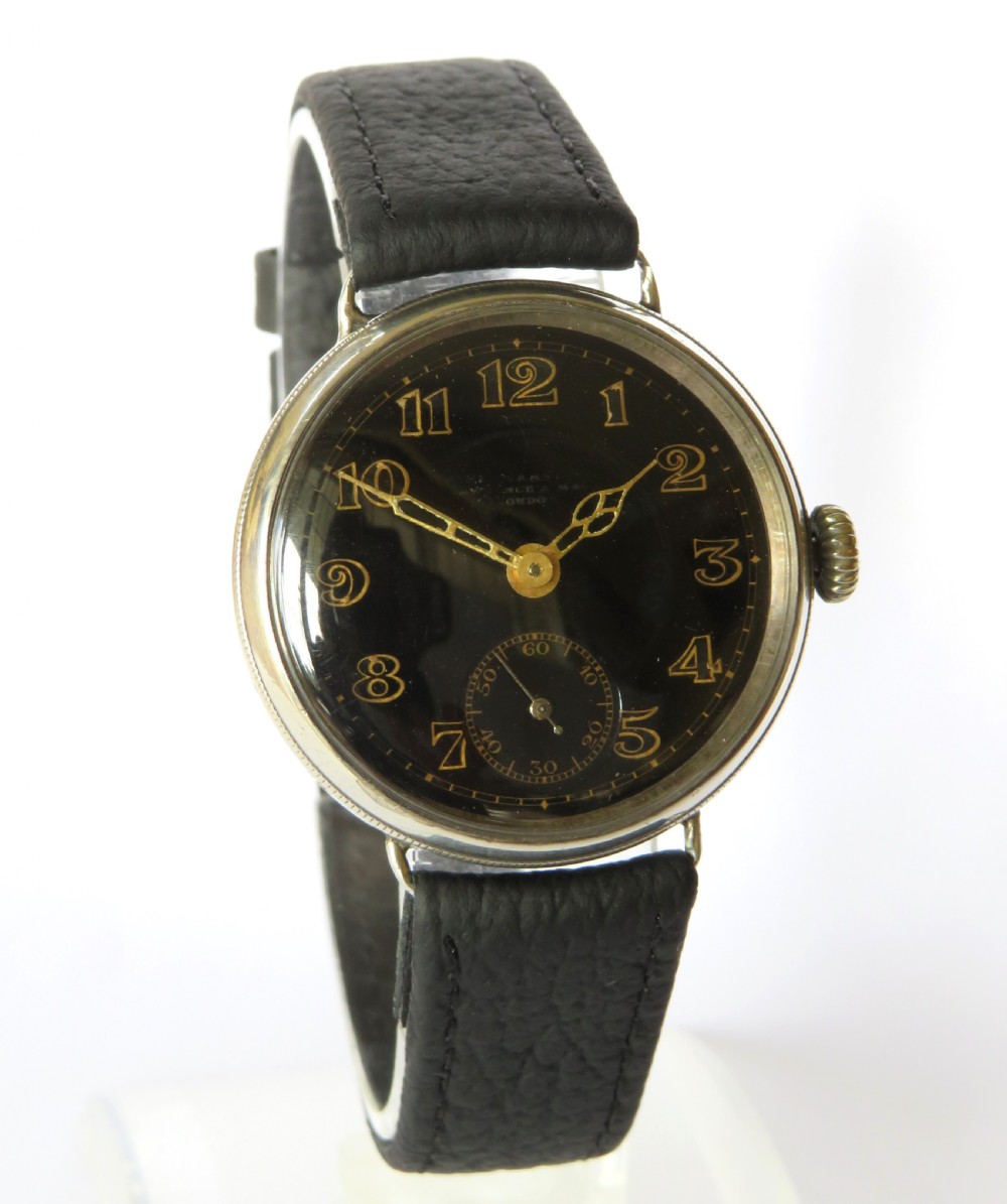 WW1 silver Lawrence & Mayo gents wrist watch View II