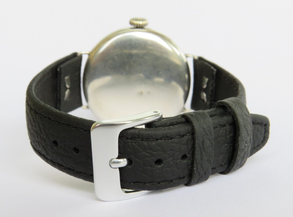 WW1 silver Lawrence & Mayo gents wrist watch View V