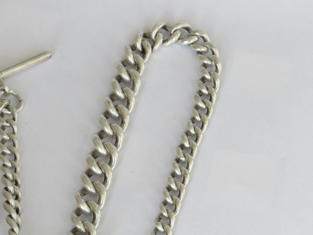 Heavy antique pocket watch albert chain and fob, 1894 View II