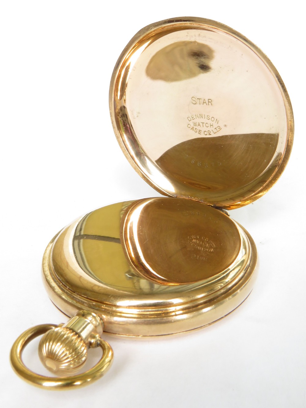 1920s Swiss full hunter pocket watch View III