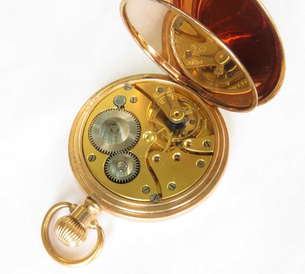 1920s Swiss full hunter pocket watch View IV