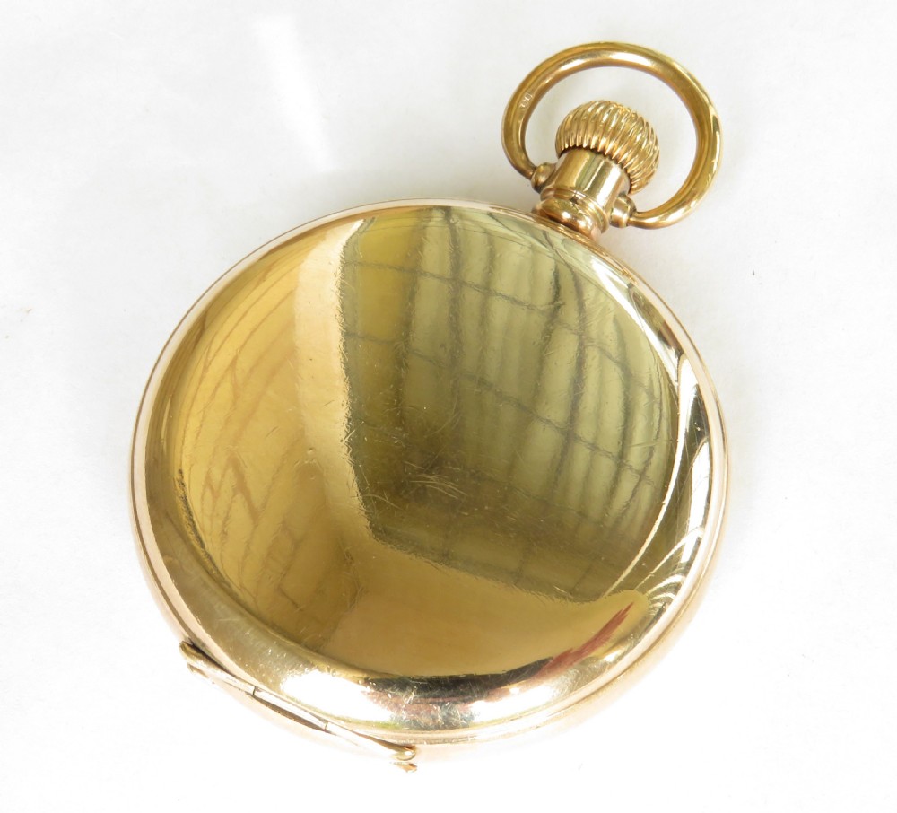 1920s Swiss full hunter pocket watch View VI