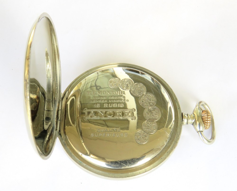 1930s Lanco locomotive pocket watch, Langendorf View III