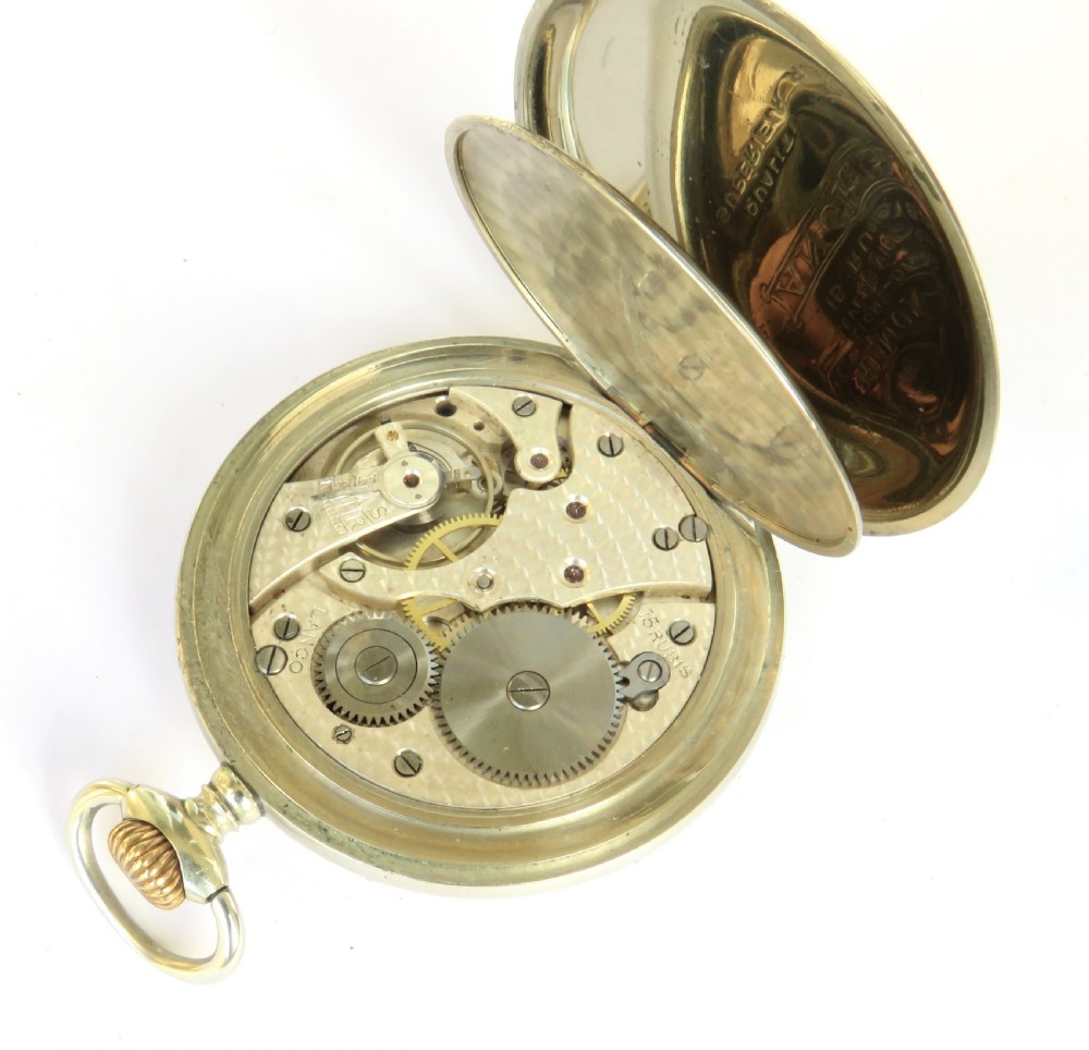 1930s Lanco locomotive pocket watch, Langendorf View IV