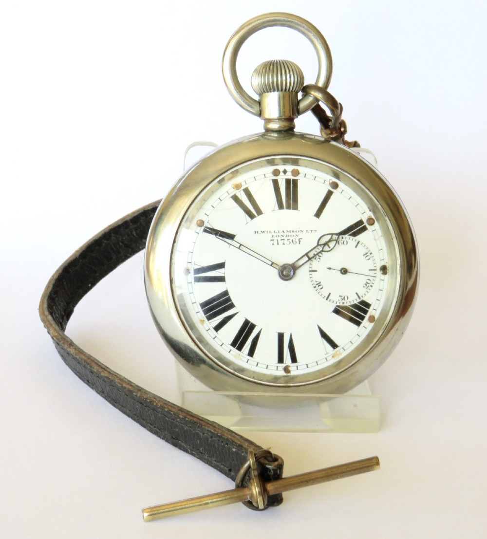 WW1 H Williamson military pocket watch View II