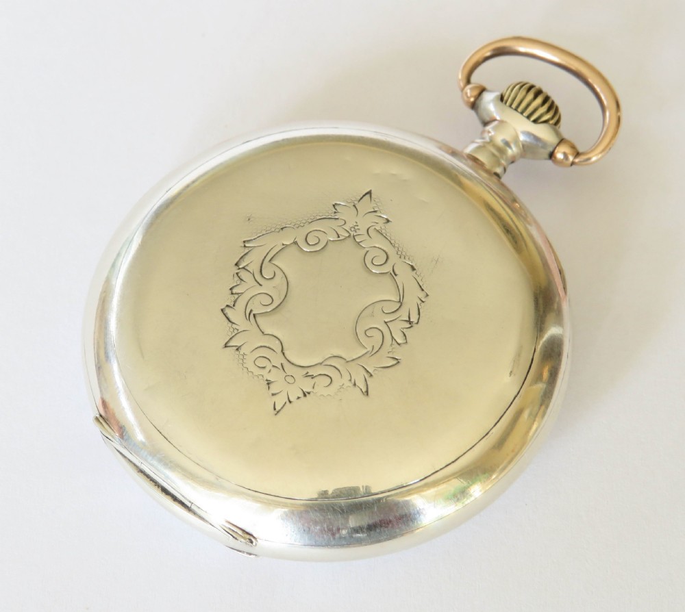 Antique silver Omega pocket watch, c1912 View VI