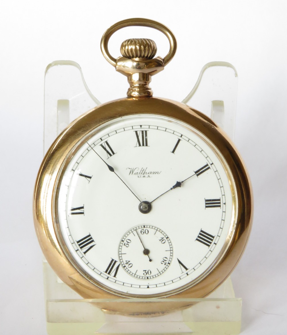 Antique Waltham pocket watch, 1908 View II