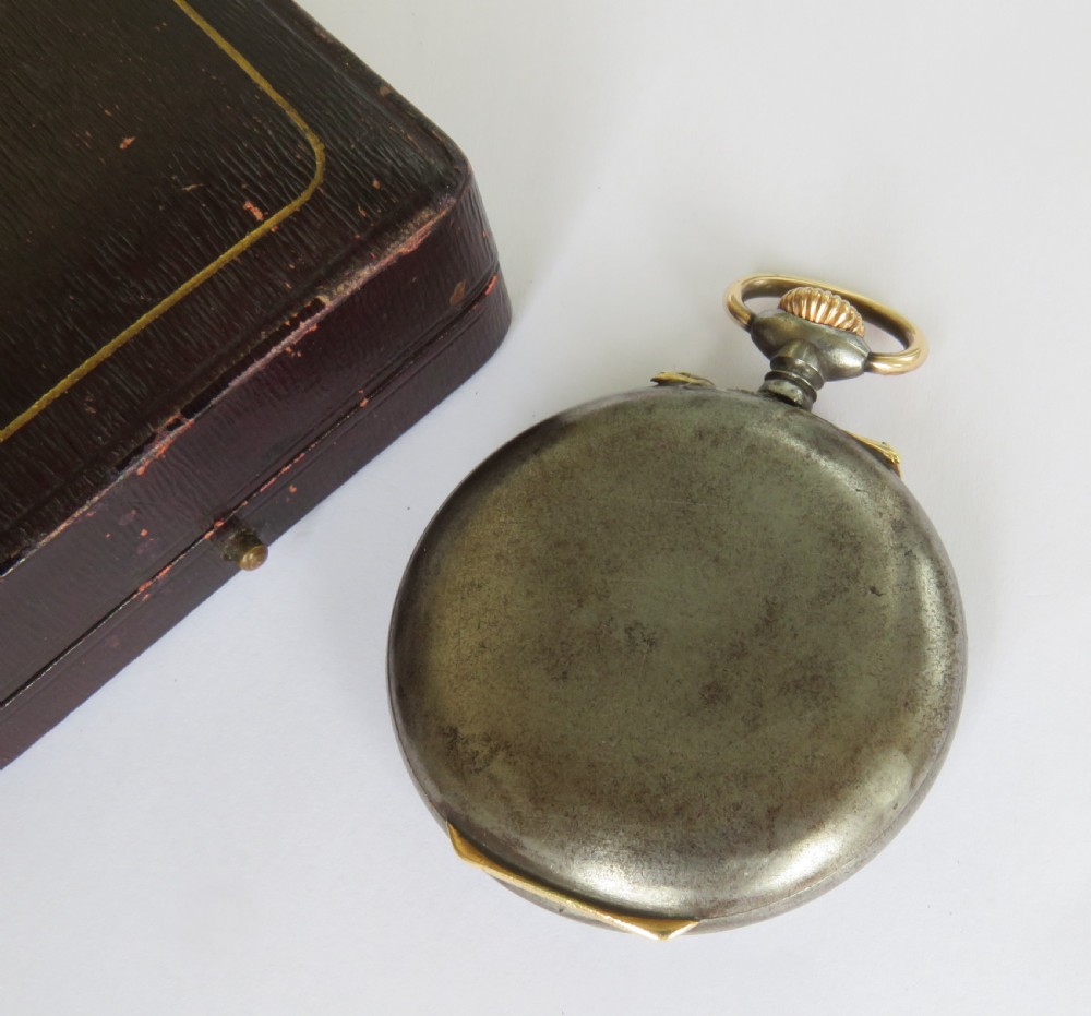 Antique “Ghandi” Zenith alarm pocket watch View IV