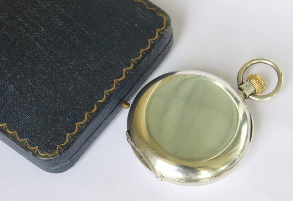 J W Benson ‘The Bank’ silver half hunter pocket watch View V