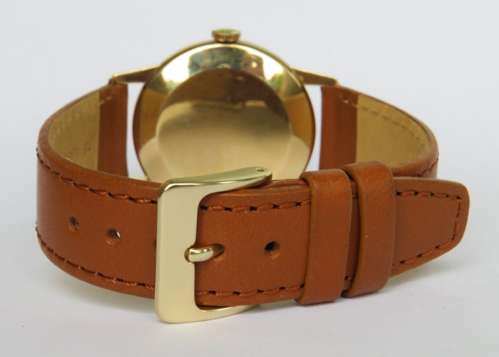 Gents 9ct gold Bernex wrist watch, 1964 View IV