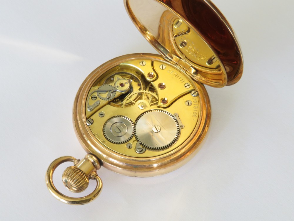 Antique Zenith pocket watch, 1929 View IV
