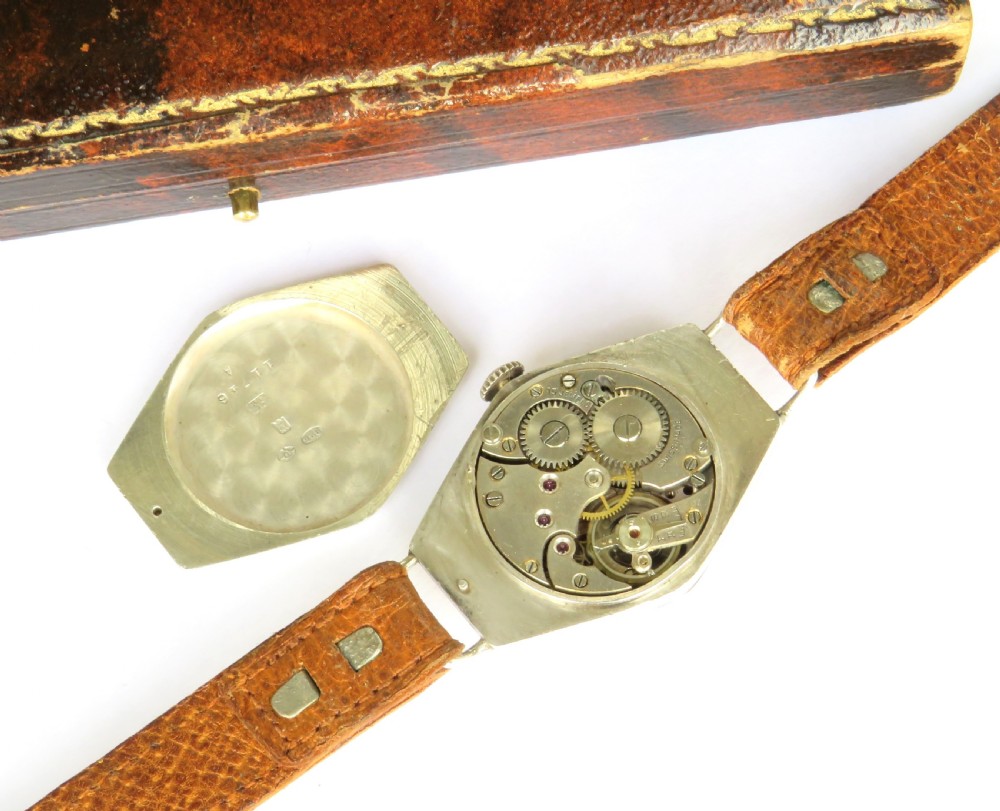 Antique silver Art Deco wrist watch View III