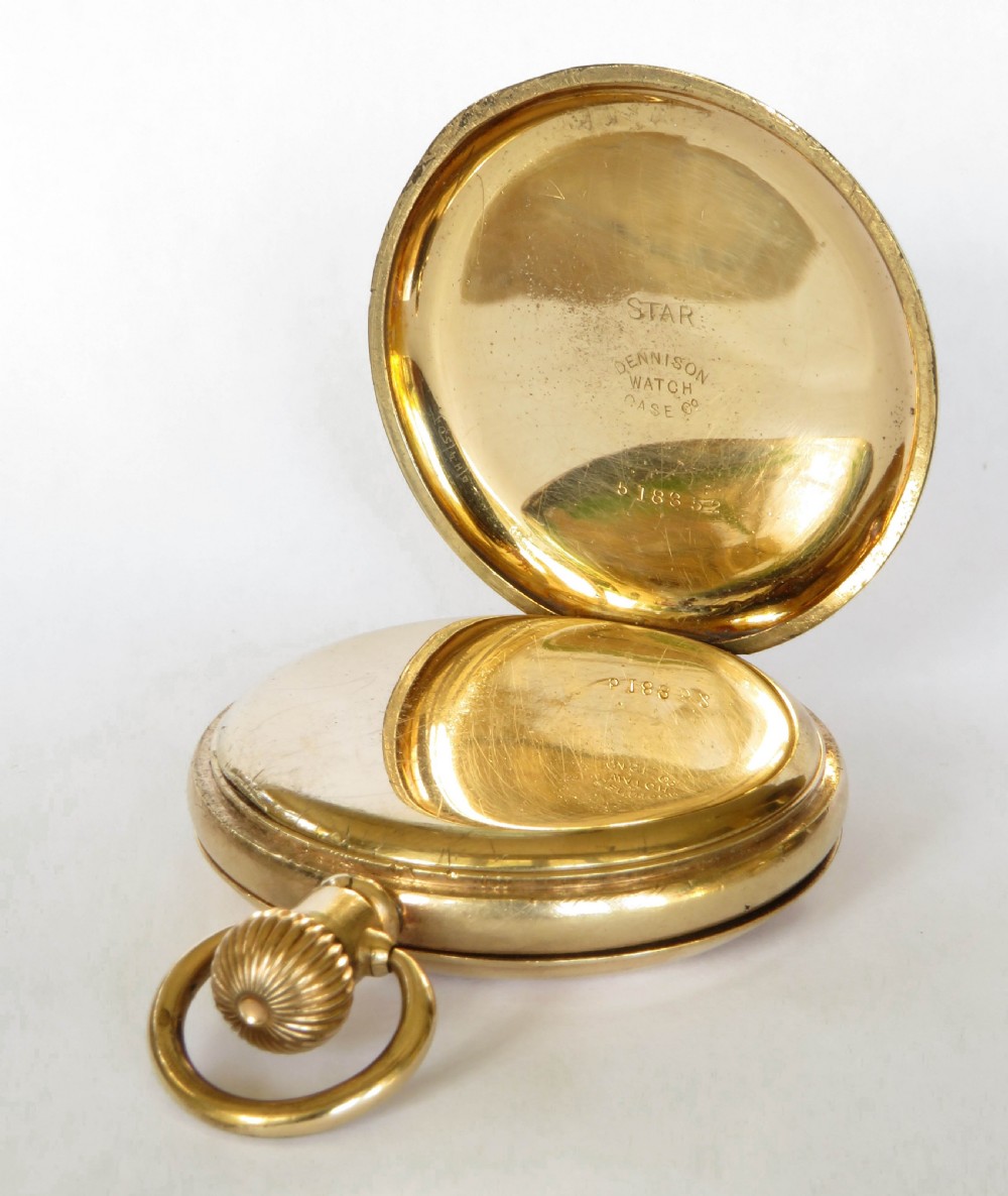 1930s Record full hunter pocket watch View II