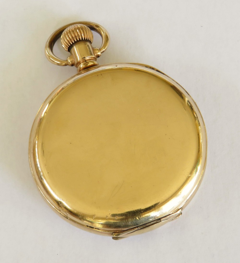 1930s Record full hunter pocket watch View V