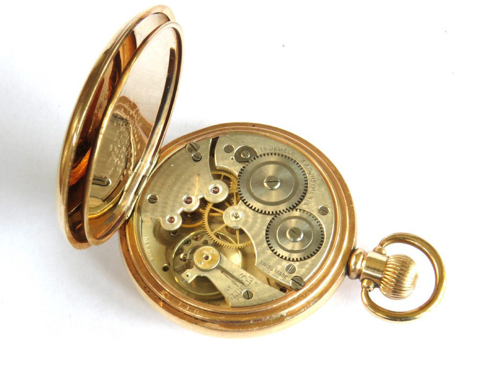 1930s Cyma pocket watch and chunky chain View IV