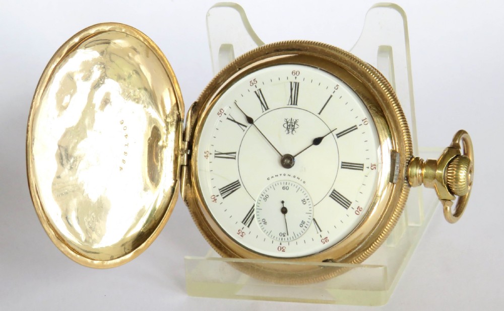 Hampden Watch Co Dueber Grand full hunter pocket watch