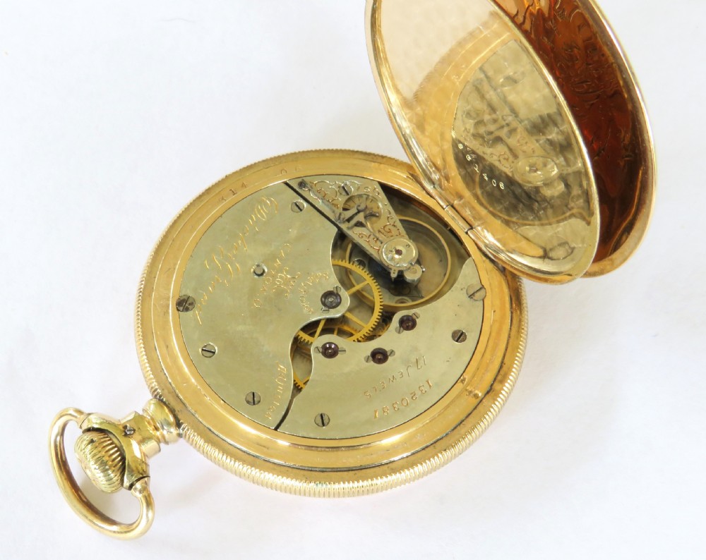 Hampden Watch Co Dueber Grand full hunter pocket watch View III