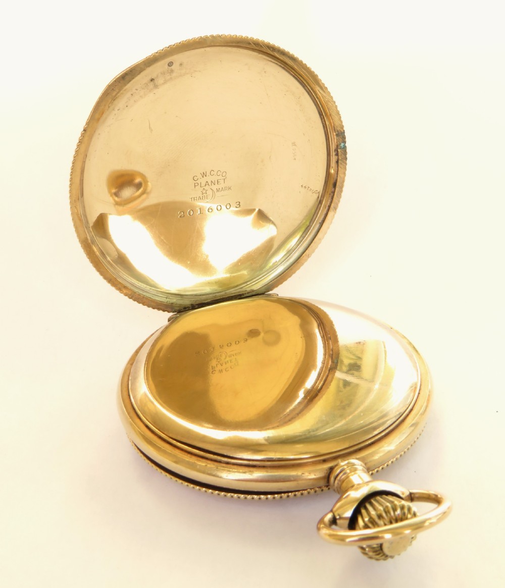 1930s Cyma full hunter pocket watch View III