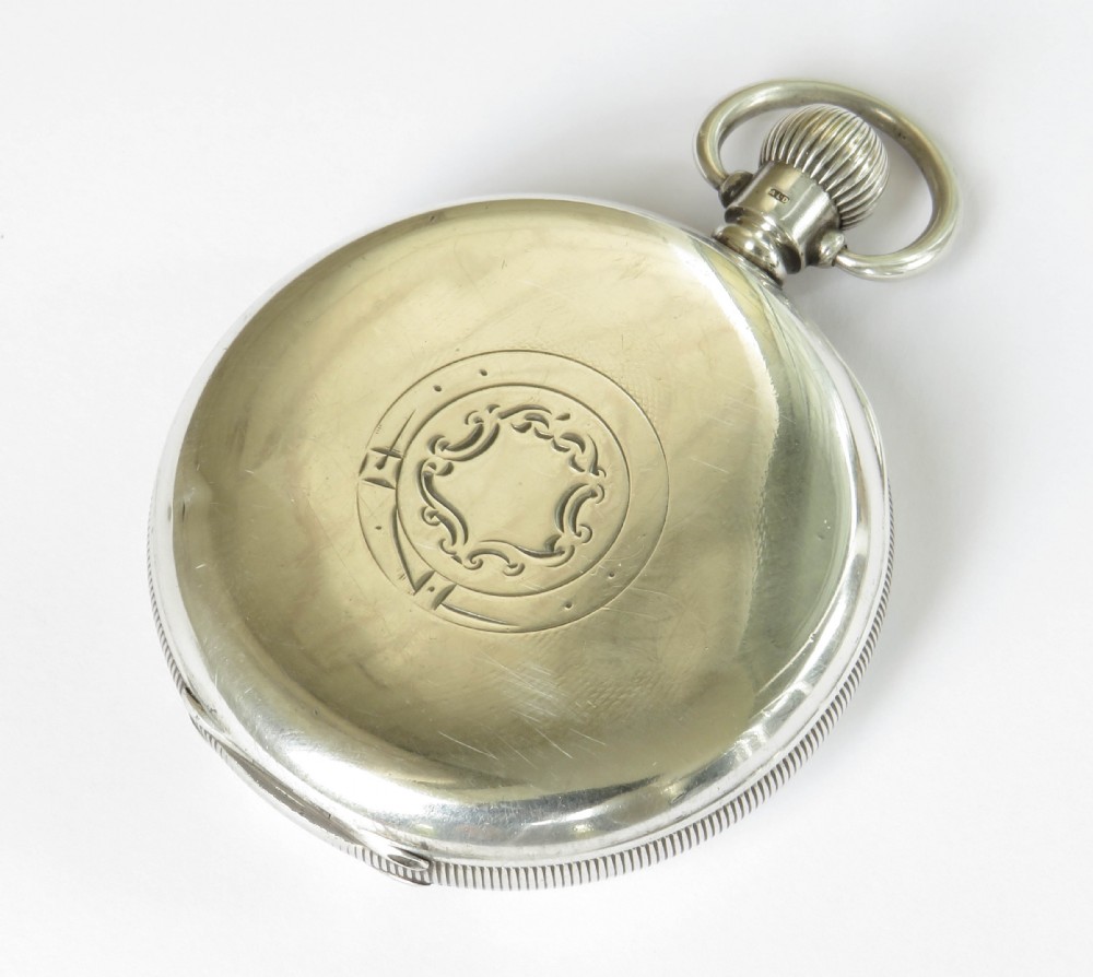 Silver Kays “Challenge” pocket watch, 1923 View V