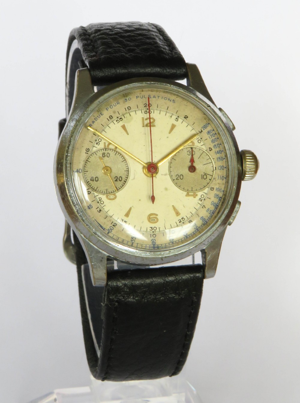 1940s Gents Landeron chronograph watch View II
