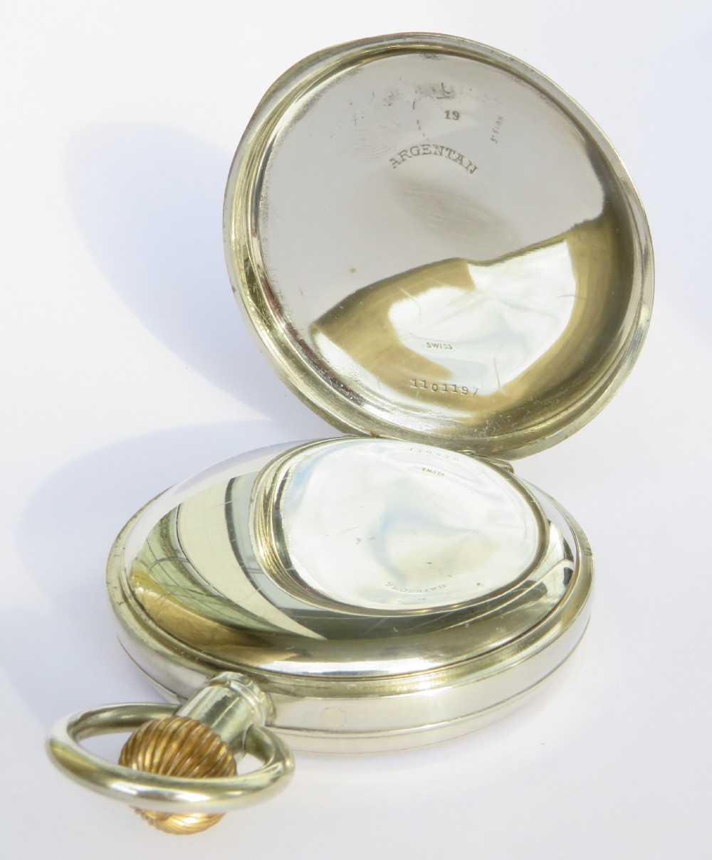 Antique Doxa goliath pocket watch, c1910s View III