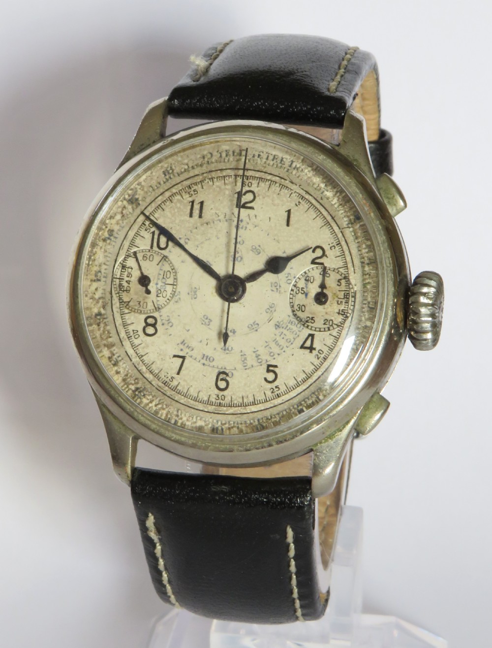 Gents 1920s/30s Hahn Landeron pilots chrono watch