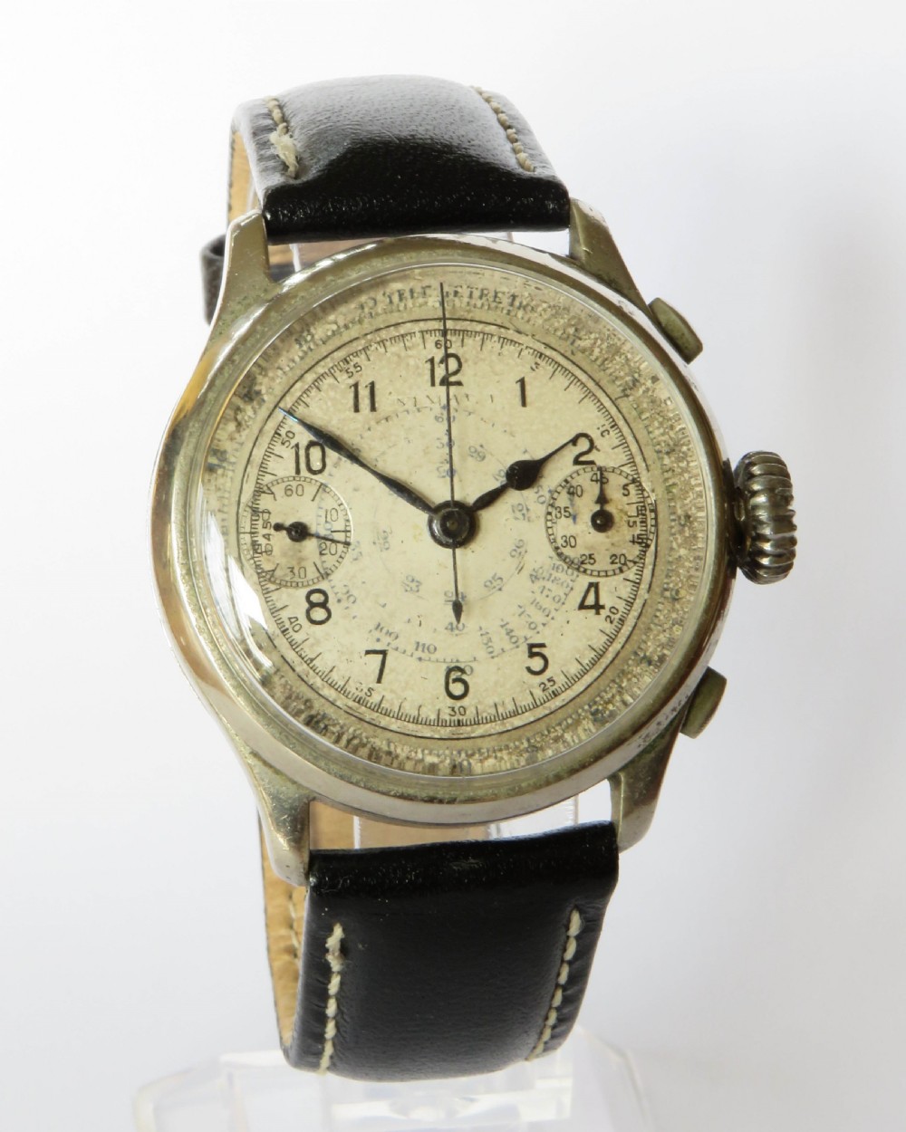 Gents 1920s/30s Hahn Landeron pilots chrono watch View II