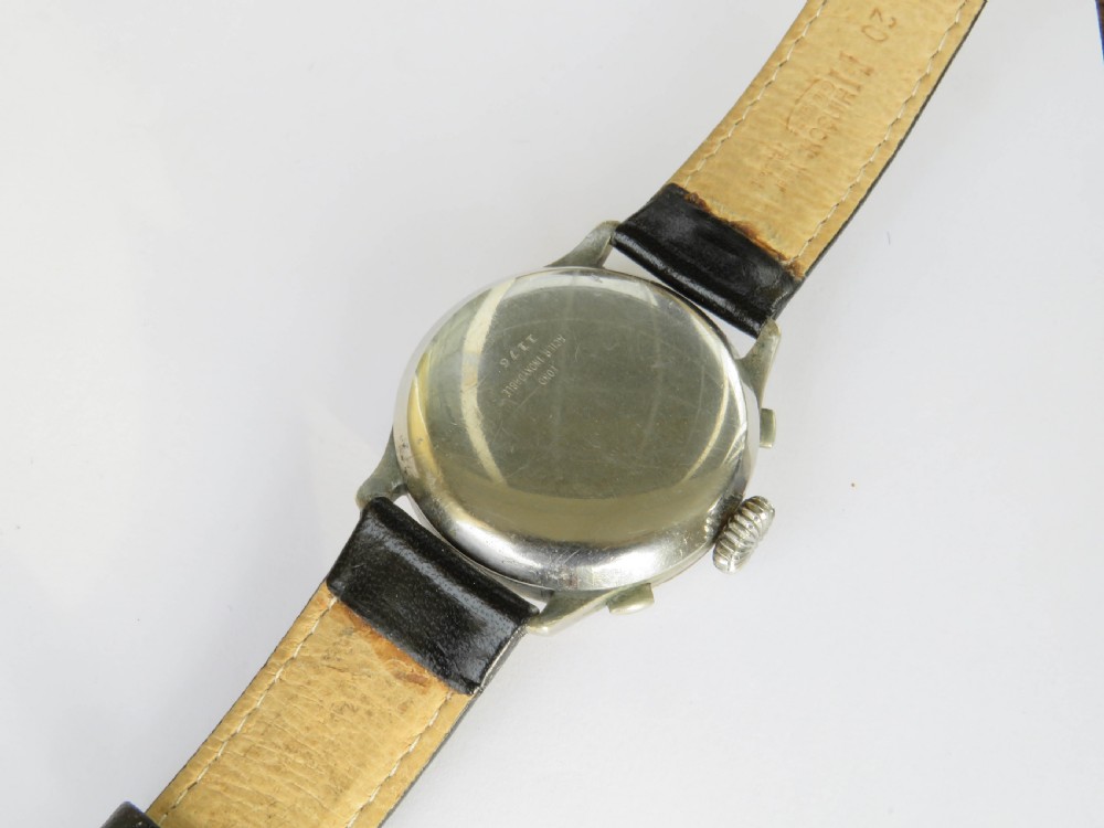 Gents 1920s/30s Hahn Landeron pilots chrono watch View IV
