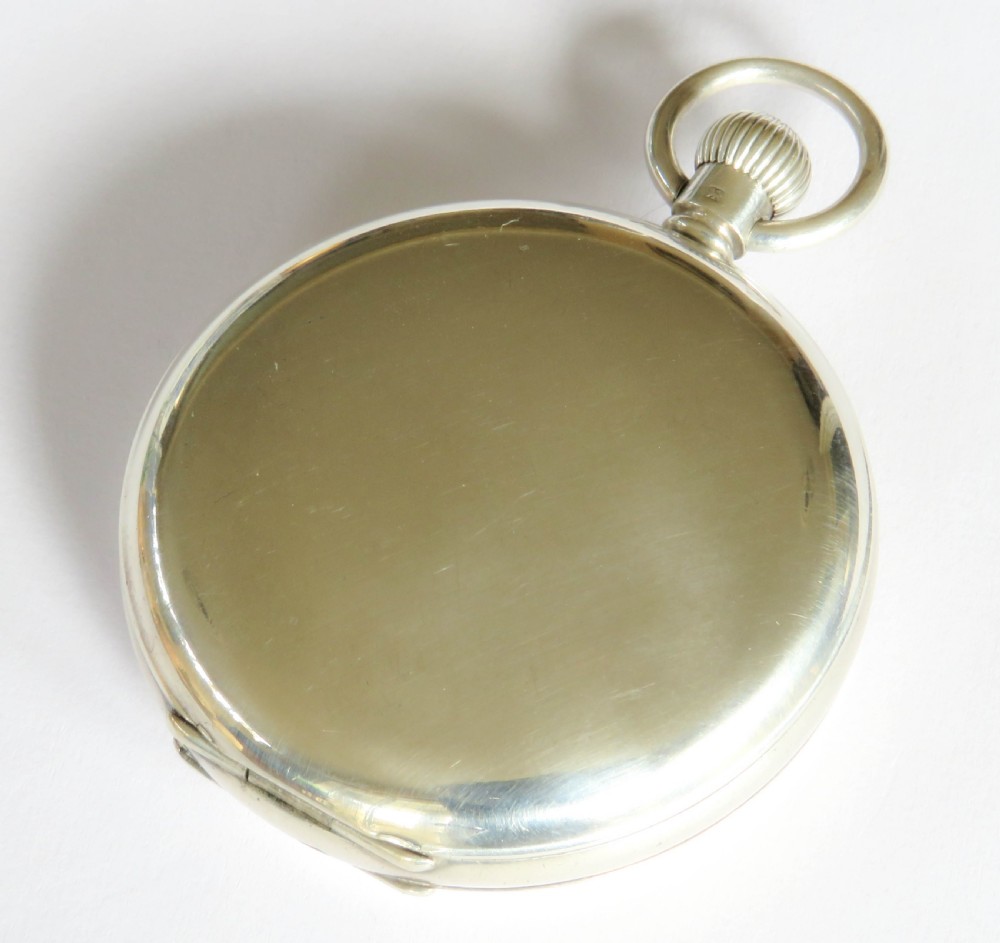 Silver J W Benson full hunter pocket watch View V