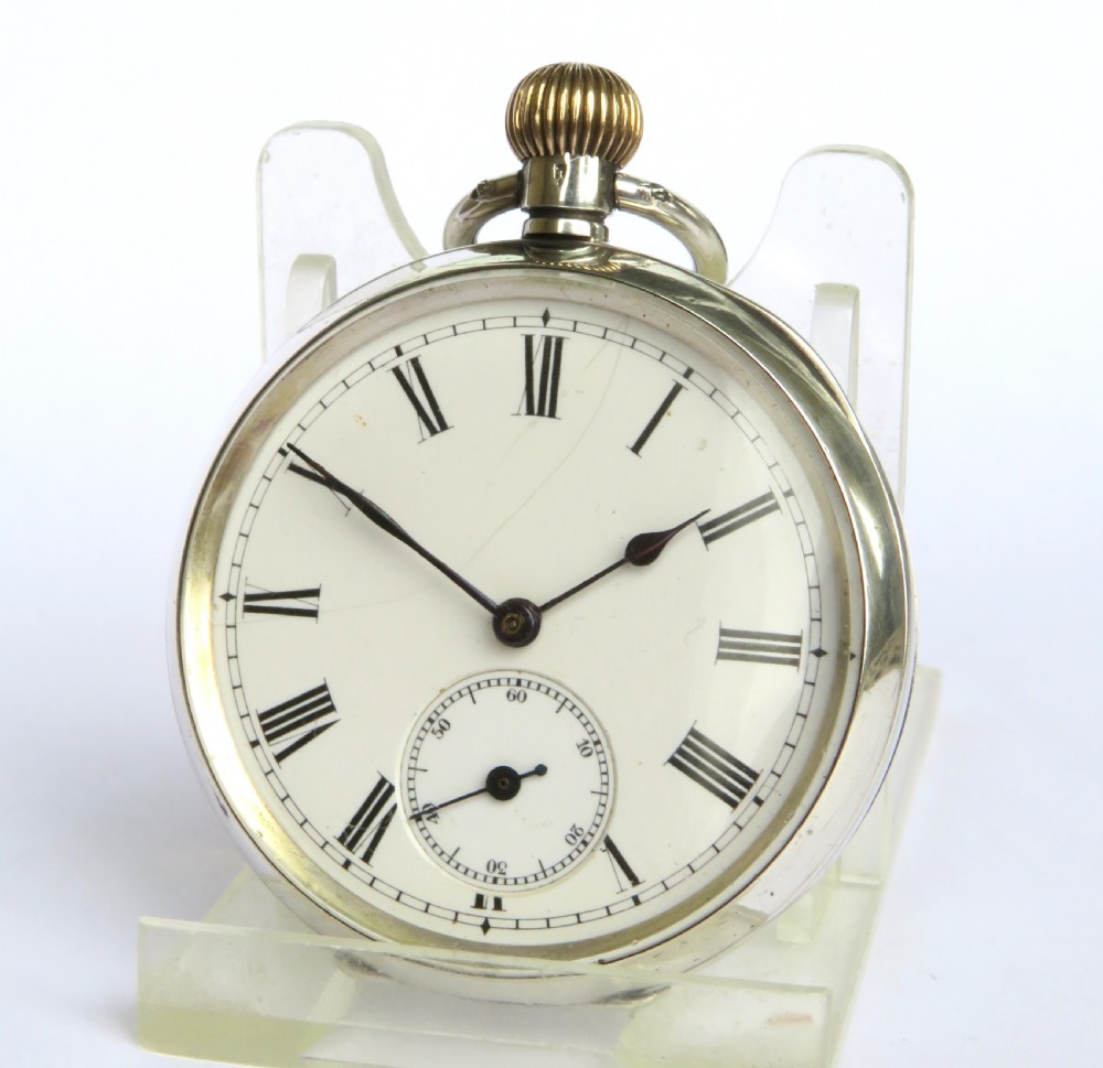 Antique silver Omega pocket watch, 1902