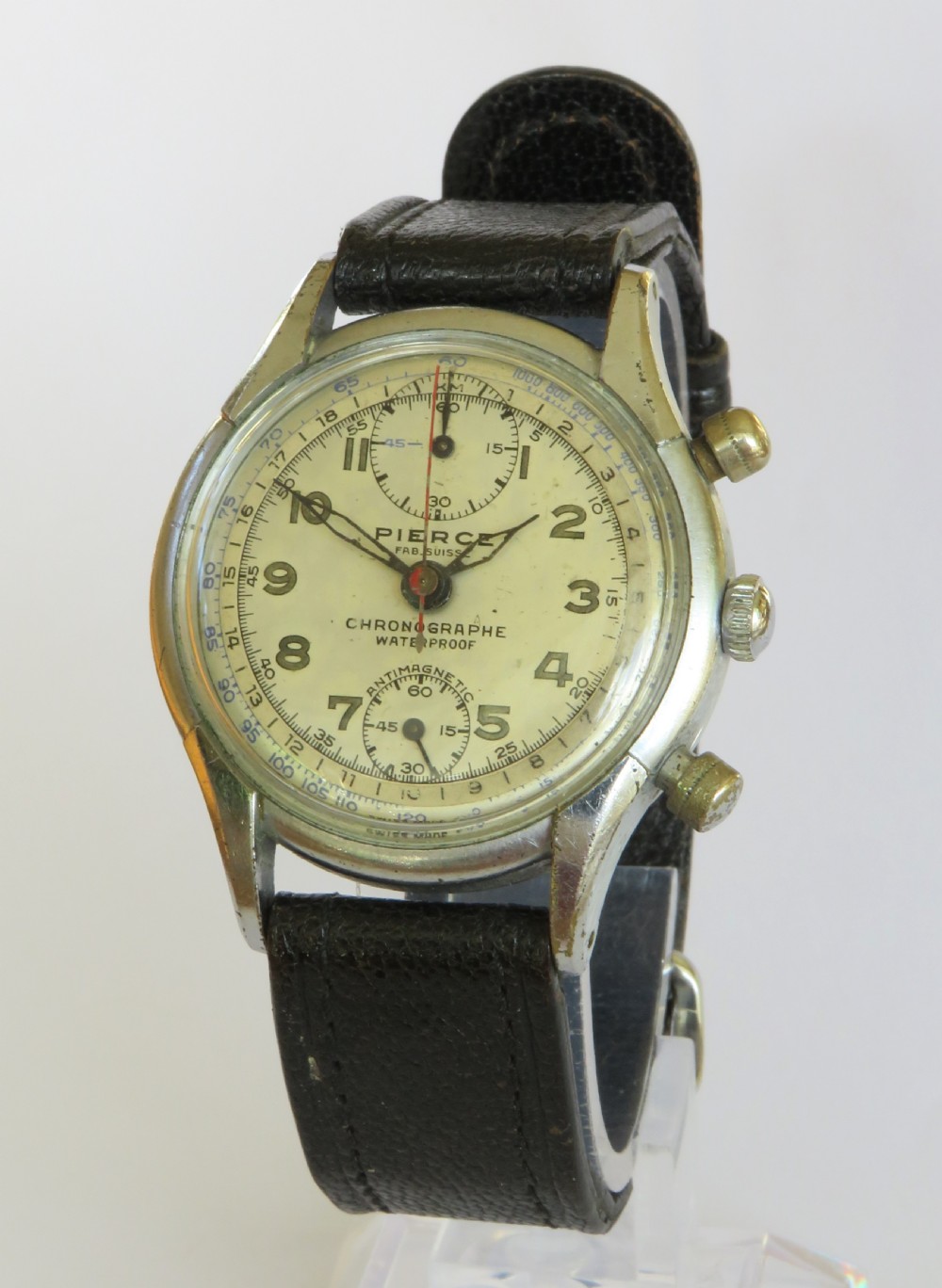 Gents 1940s Pierce chronograph watch