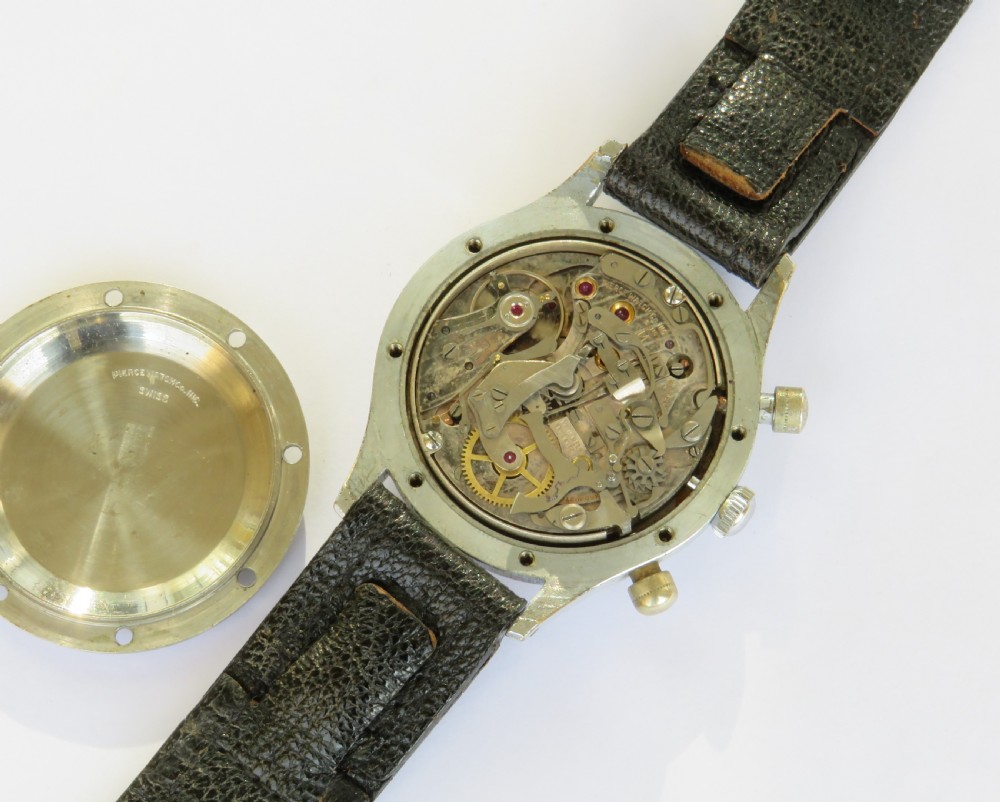 Gents 1940s Pierce chronograph watch View III