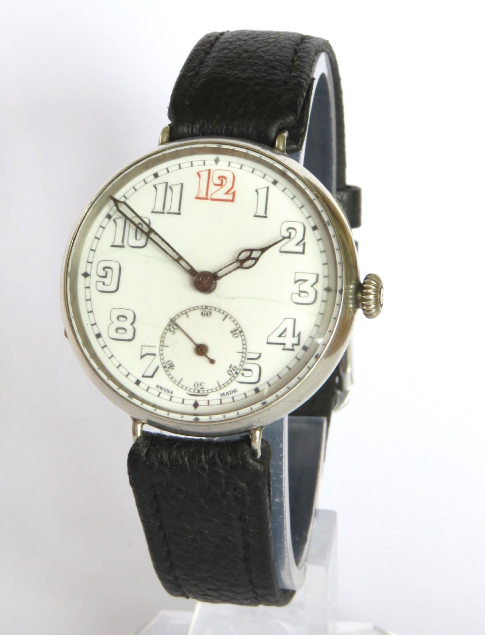 Gents WW1 silver trench watch, 1915