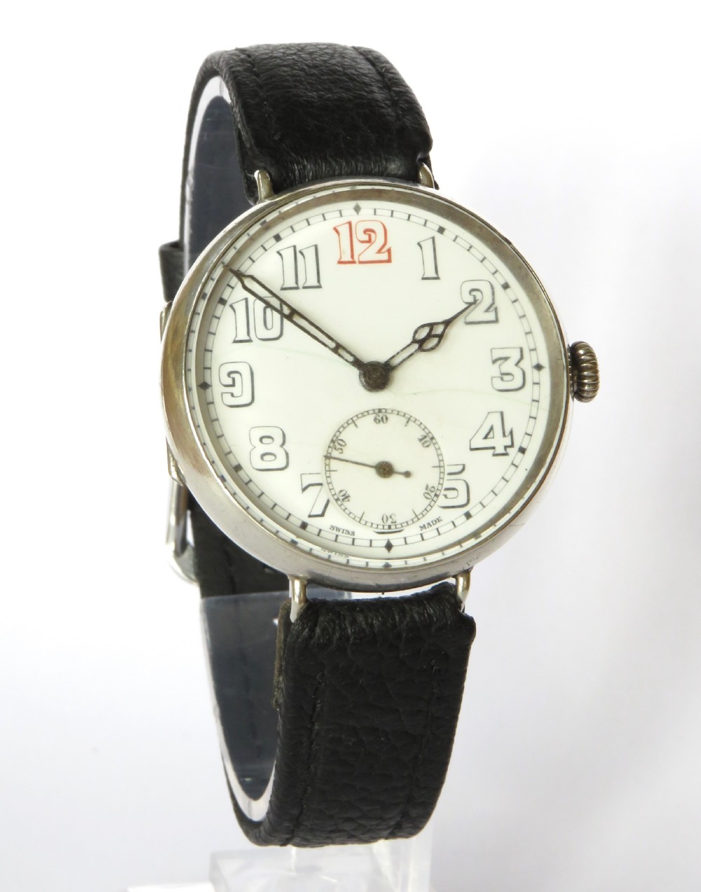 Gents WW1 silver trench watch, 1915 View II