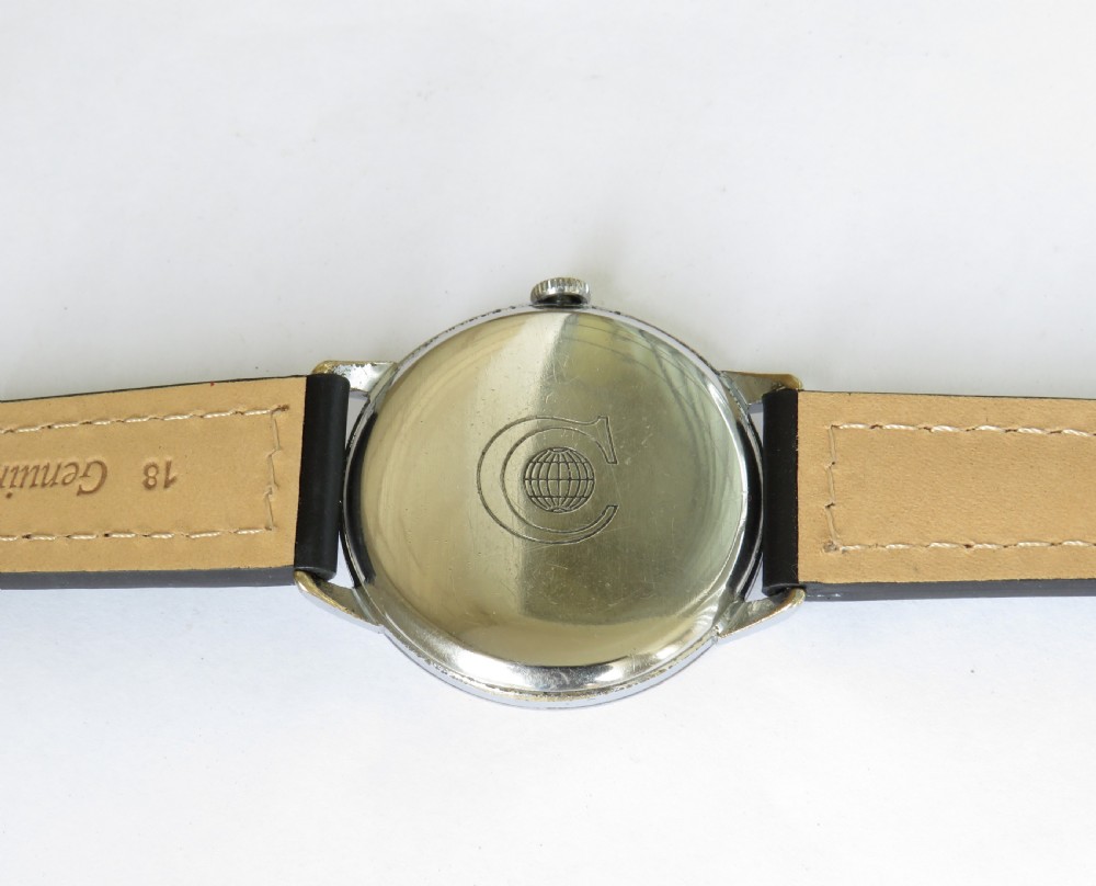 Gents large 1950s Cyma wrist watch View IV