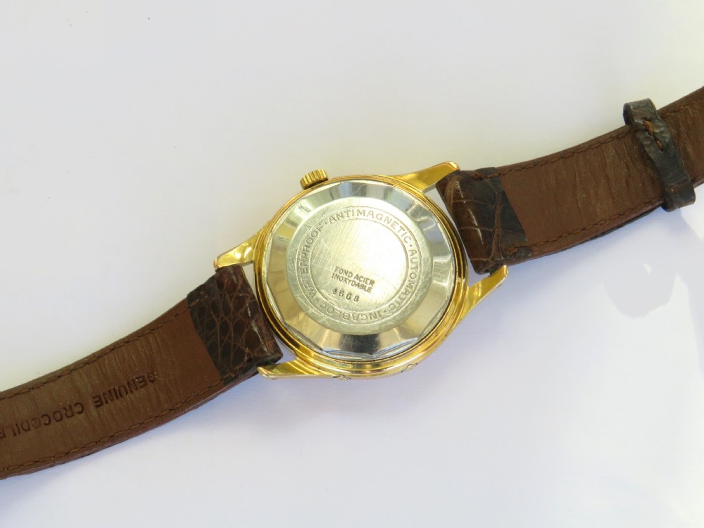Gents 1950s Le Cheminant Skymaster triple date wrist watch View IV