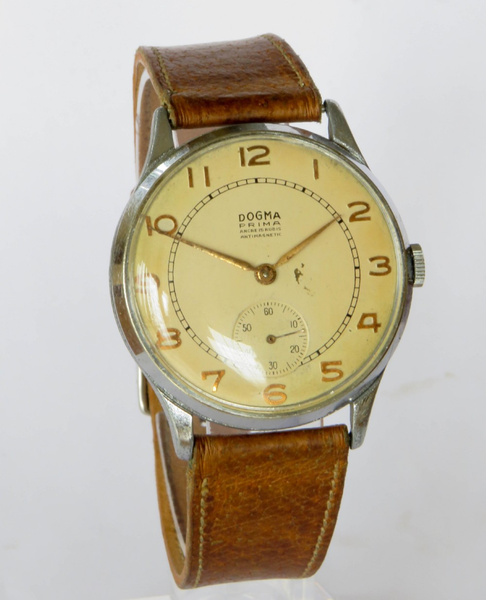 Gents 1950s jumbo Dogma Prima wrist watch View II