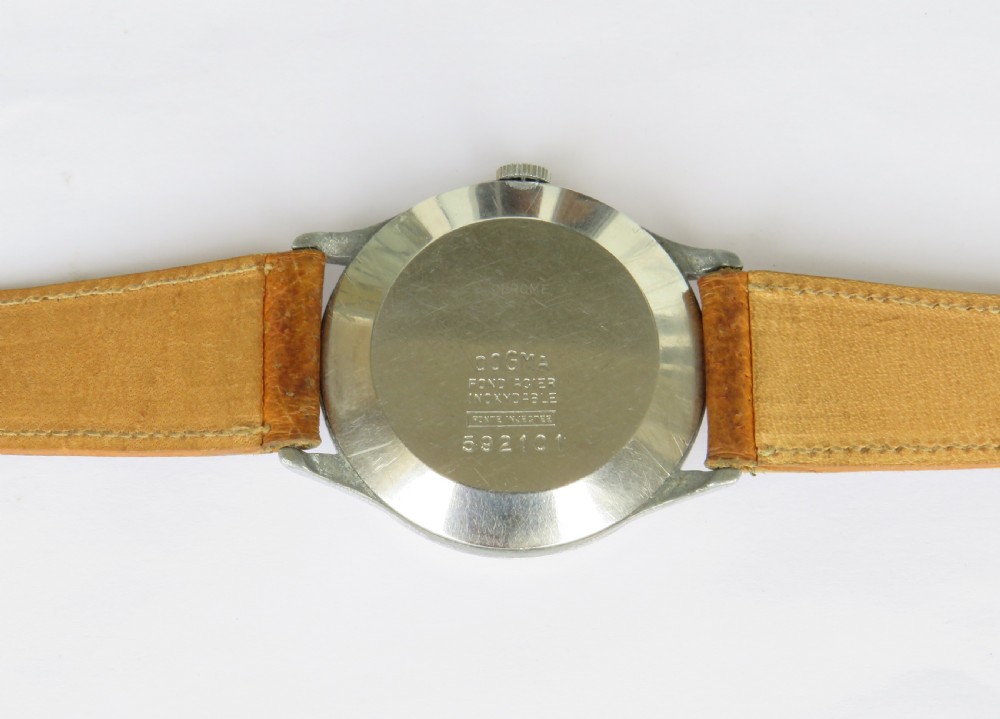 Gents 1950s jumbo Dogma Prima wrist watch View IV