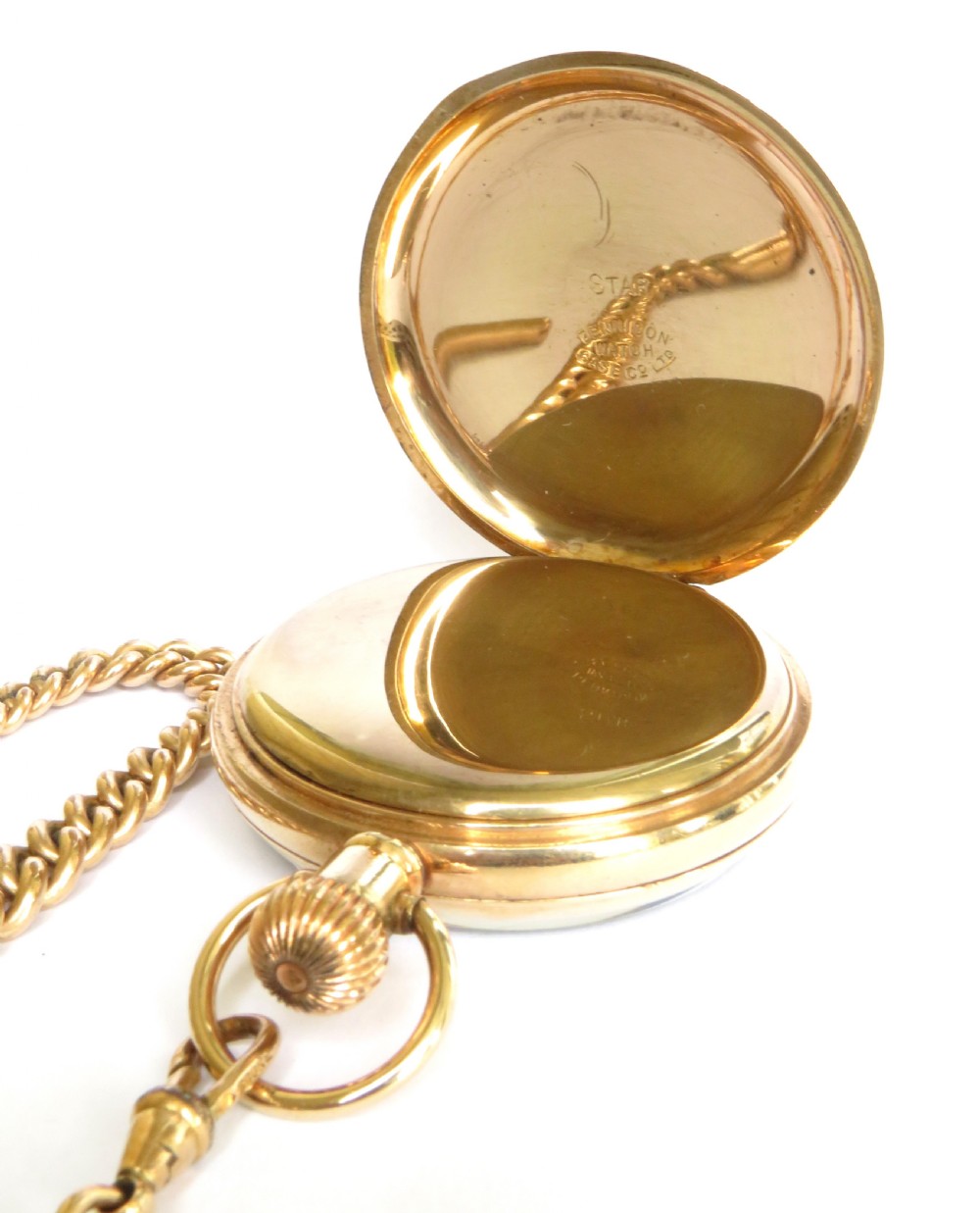 Antique Cyma pocket watch and chain View III