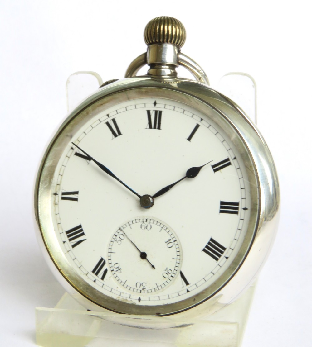 Antique Stauffer & Co IWC silver pocket watch