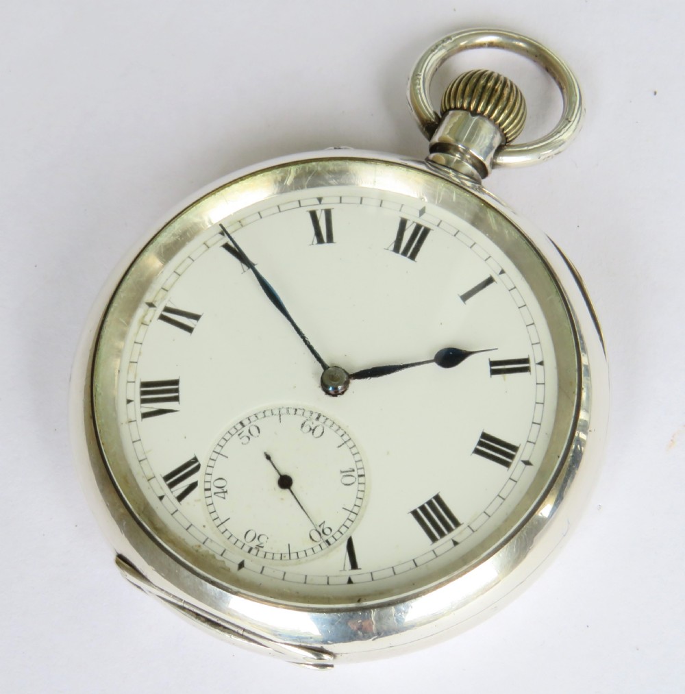Antique Stauffer & Co IWC silver pocket watch View II