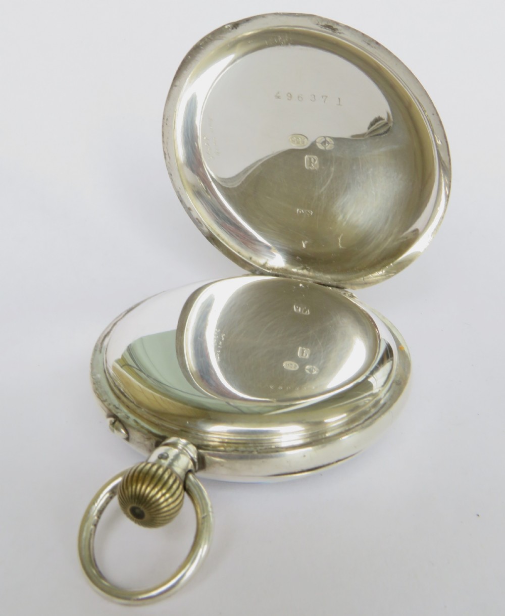 Antique Stauffer & Co IWC silver pocket watch View III
