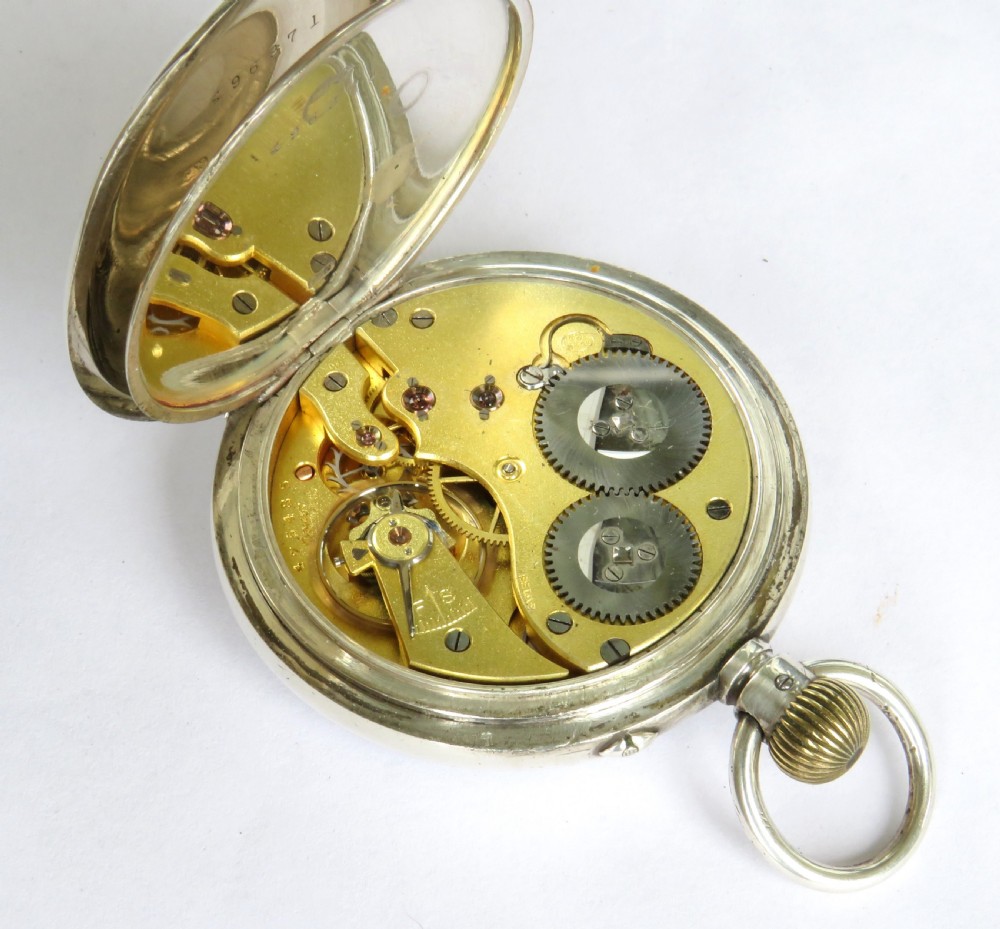 Antique Stauffer & Co IWC silver pocket watch View IV