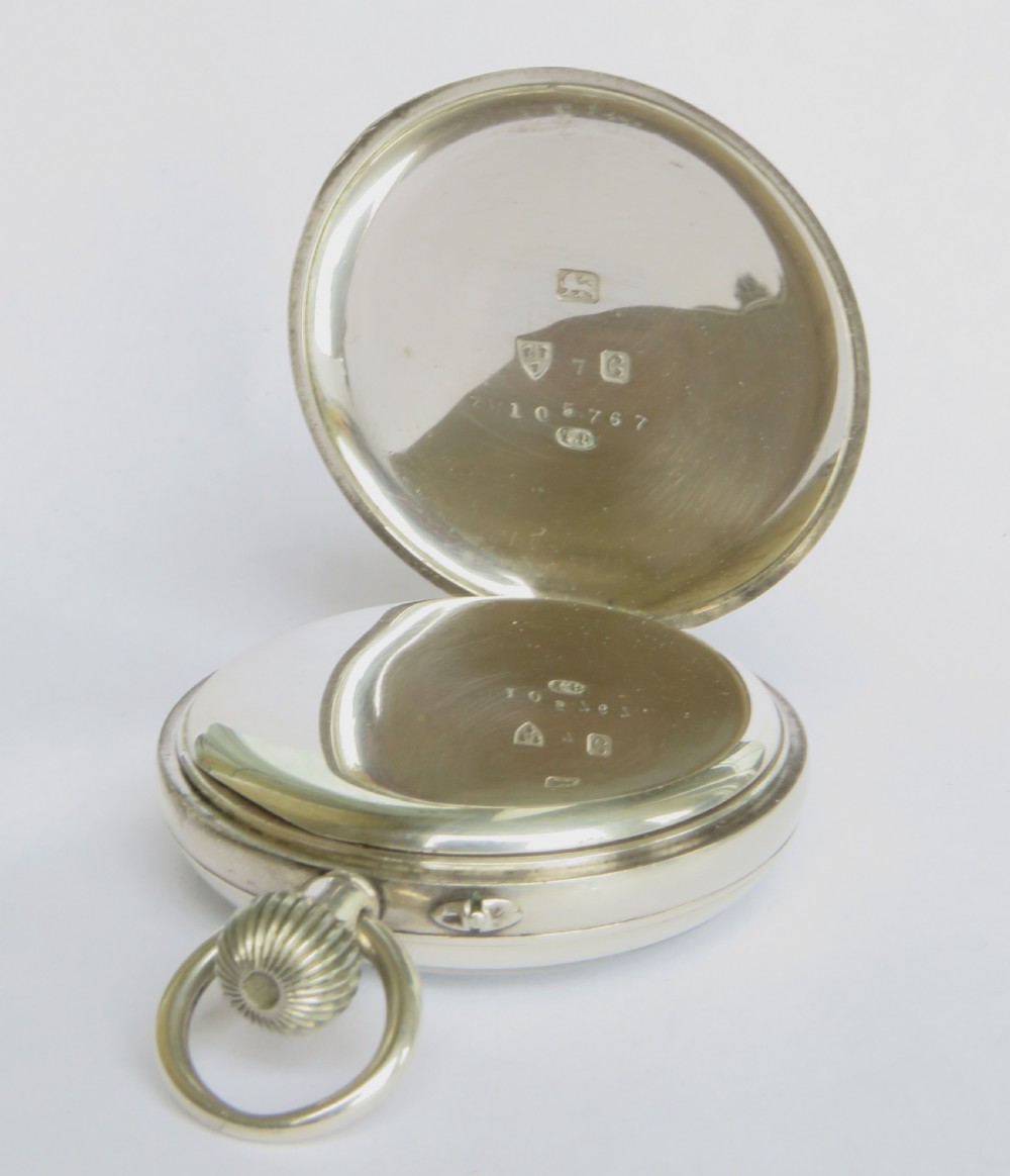 Antique silver Thomas Russell pocket watch, 1903 View III