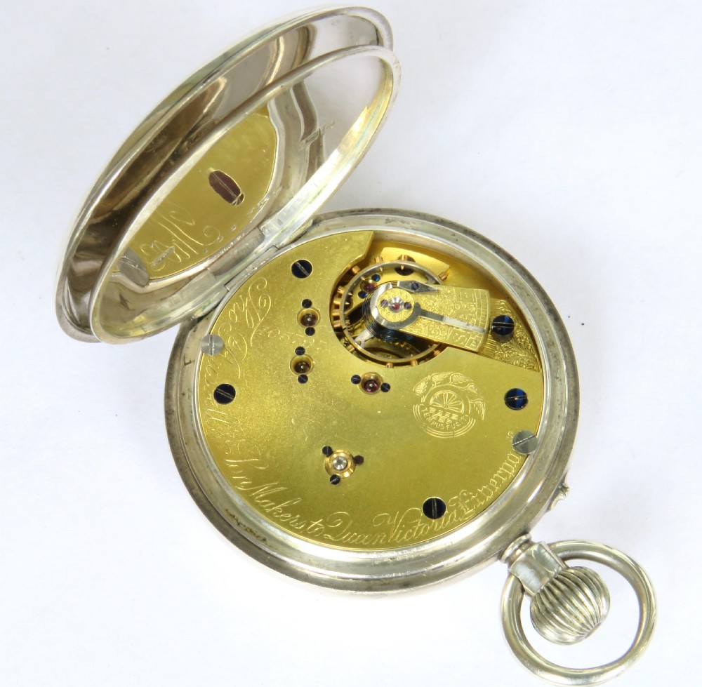 Antique silver Thomas Russell pocket watch, 1903 View IV