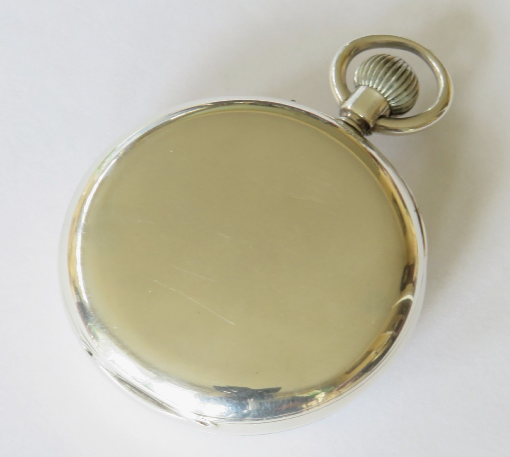Antique silver Thomas Russell pocket watch, 1903 View V