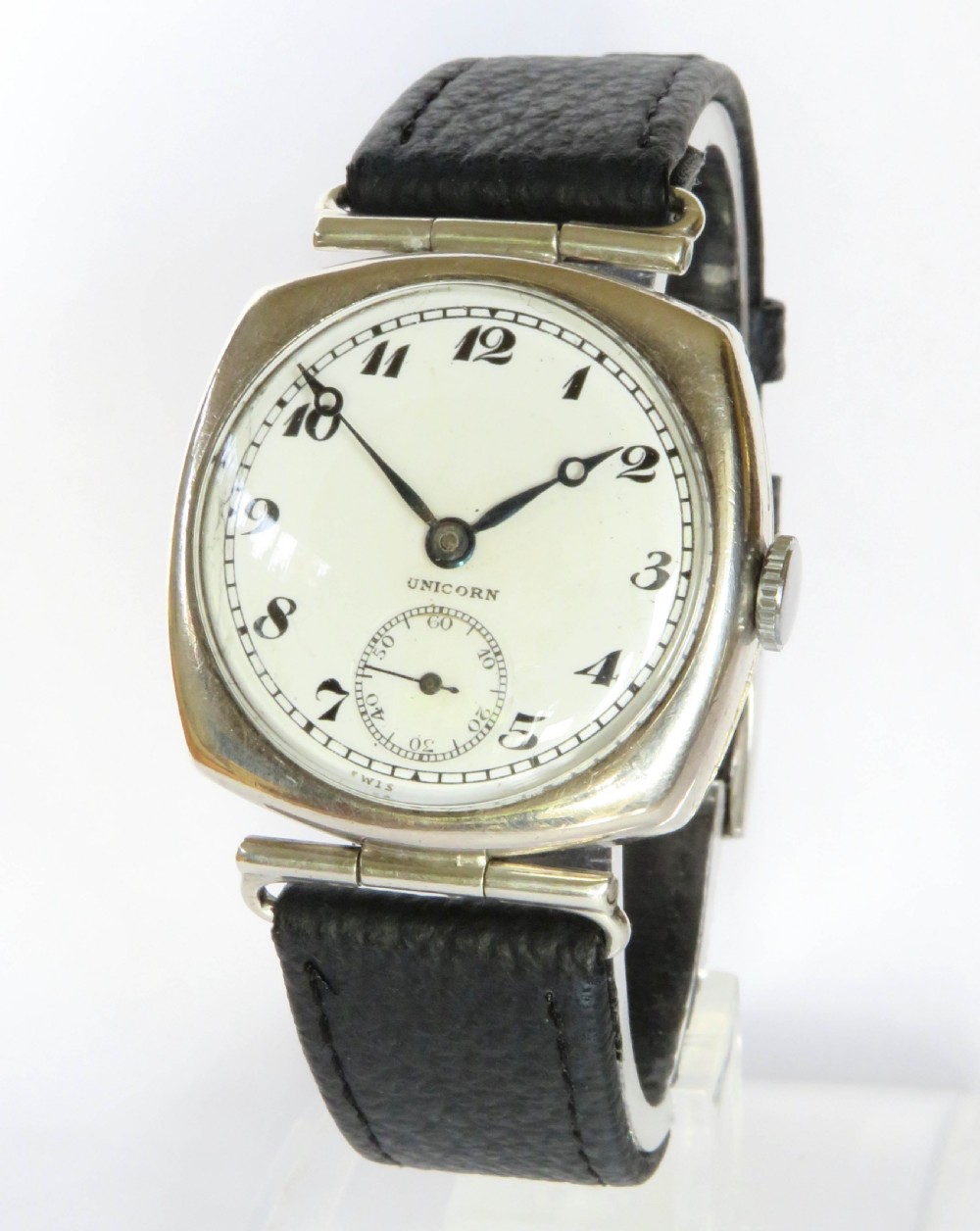 Gents silver Unicorn wrist watch, 1924