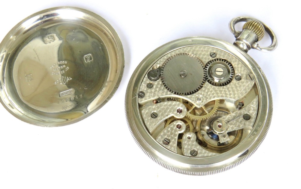 Antique silver Oreba pocket watch, 1923, Larne View III